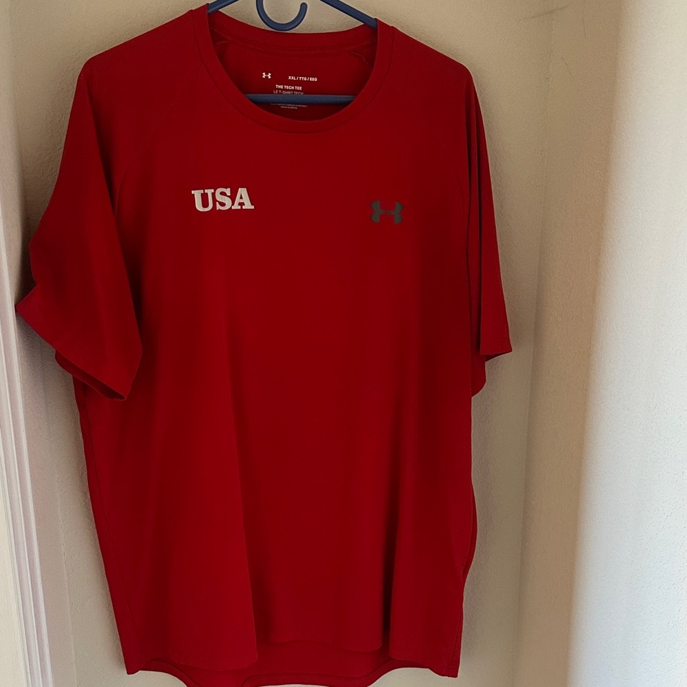 Under Armour Men’s Red USA Performance Tee